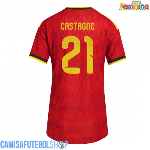 Camisa de time de futebol Bélgica Timothy Castagne #21 Replicas 1º Equipamento Feminina Mundo 2026 Manga Curta